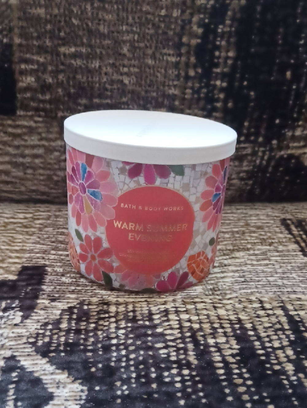 2/$50 New Bath & Body Works "Warm Summer Evening" Scented Triple Wick Soy Candle